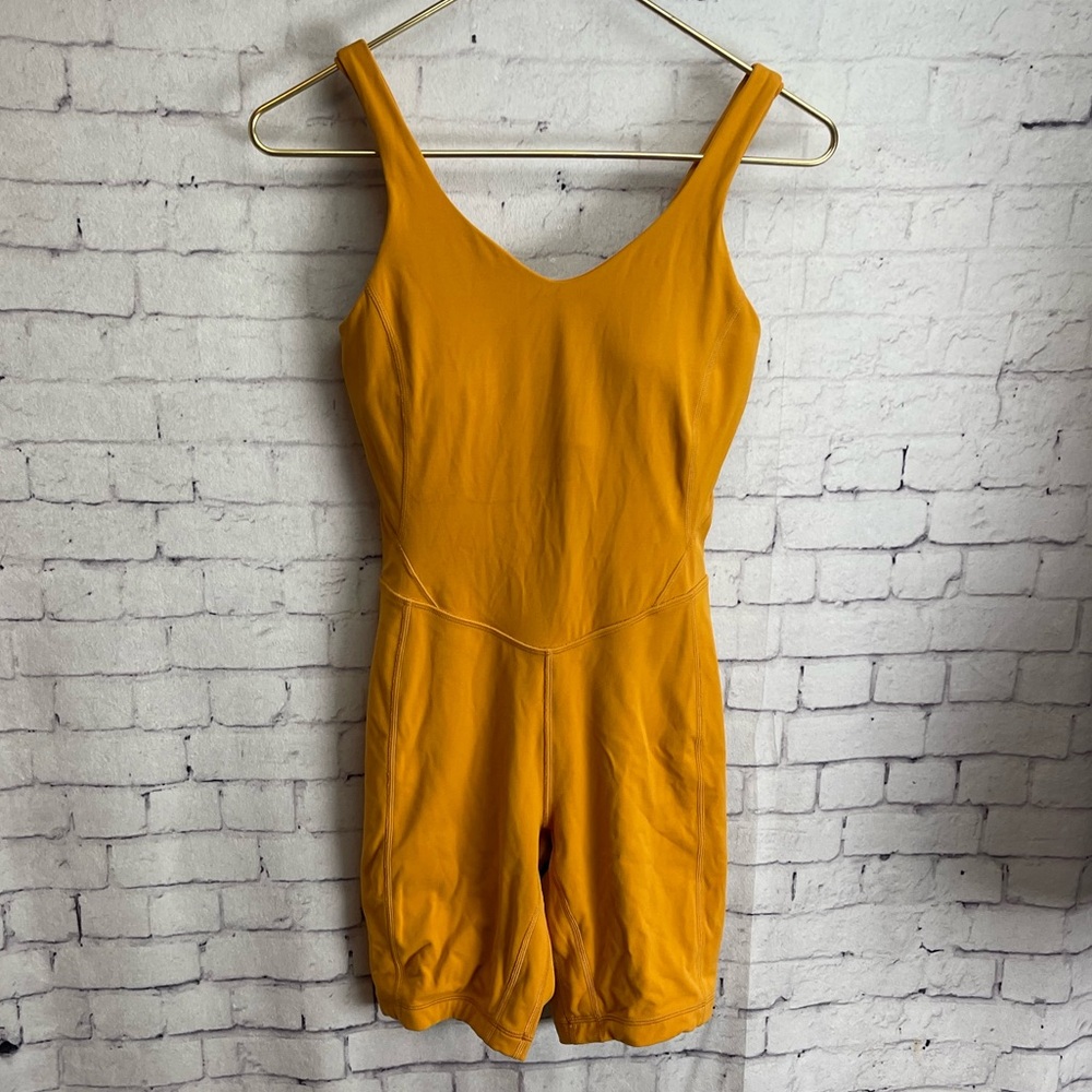 Lululemon size 4 autumn orange bodysuit